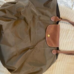 Longchamp Tote Bag in Brown and Black